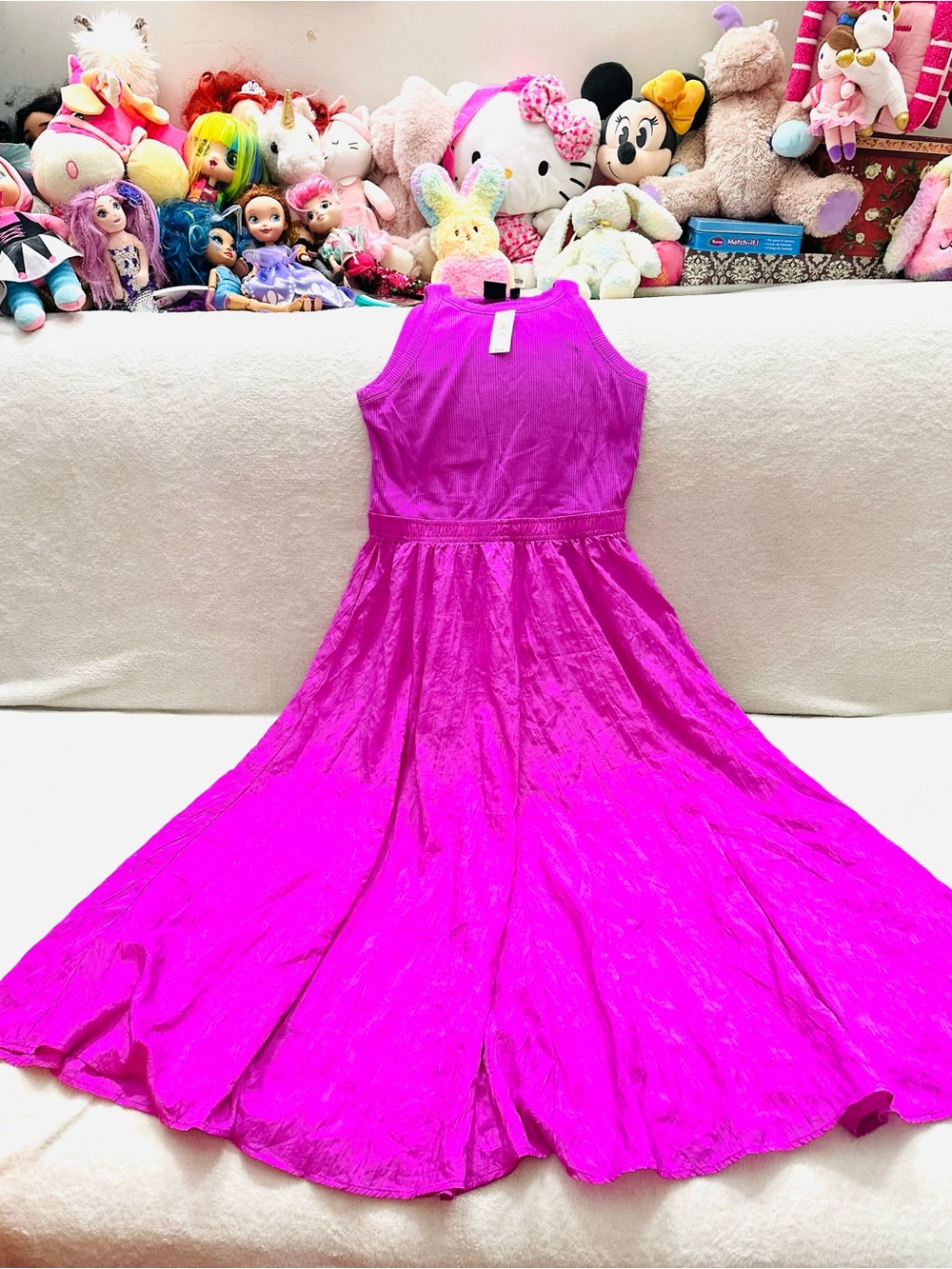 Gap New Very Beautiful Size M Petit Vibrant Magenta Sleeveless Maxi Dress